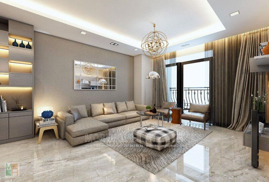 16 Mẫu thiết kế căn hộ chung cư có sofa sang trọng